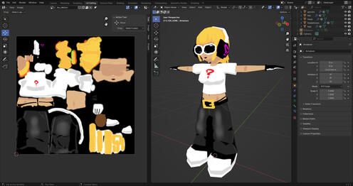 Blender 3D Character Texturing